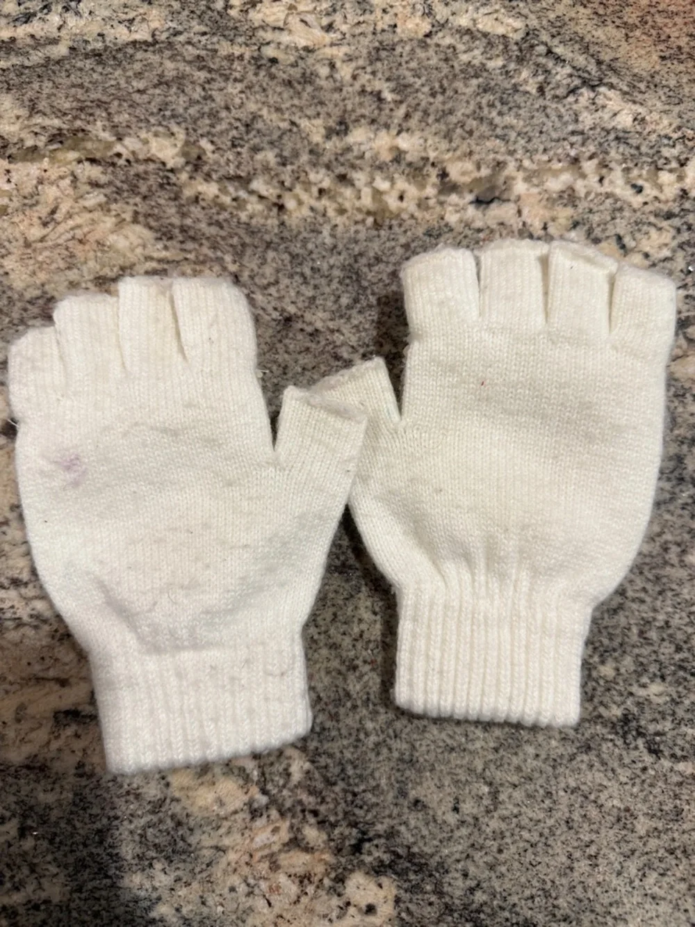 The Children's Place Cream Convertible Mittens with Iridescent Pink Sequins